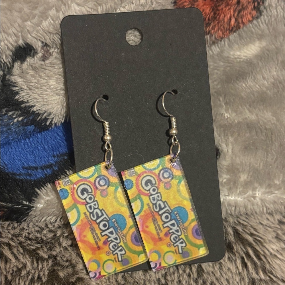 Handmade gobstopper earrings